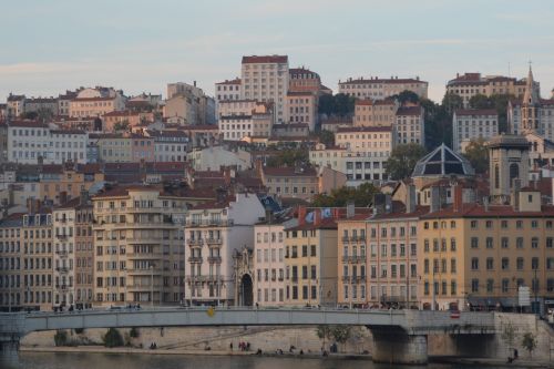 Lyon, Fasadai, Pastatai, Architektūra, Miestas, Tiltas