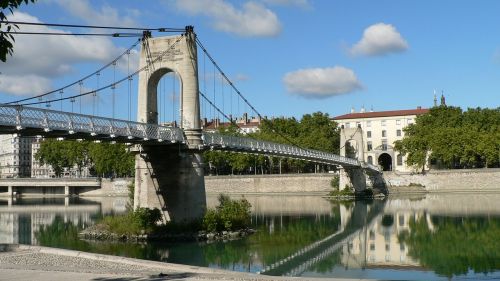 Lyon, Tiltas, Rhône, Upė, Saône