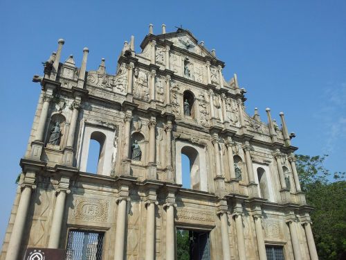 Macau, Katedra, Fasadas, Bažnyčia, Religinis, Katalikų, Religija, Lauke, Architektūra, Pastatas, Miestas, Istorinis, Architektūros Dizainas, Struktūra, Turizmas, Dizainas, Senas, Amžius