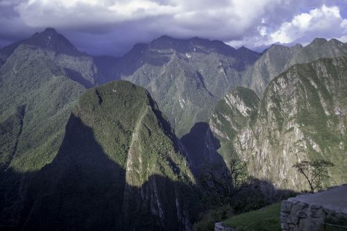 Maču Pikču, Peru, Kalnai, Debesys, Papėdės, Šešėliai, Saulės Vartai