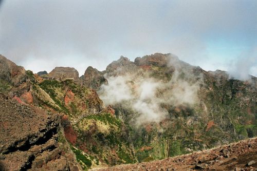 Madeira, Aukščiausiojo Lygio Susitikimas, Žygiai, Rūkas, Aukštas, 2000 M, Takas, Portugal, Атлантический, Sala, Pavasaris, Debesys, Kalnai
