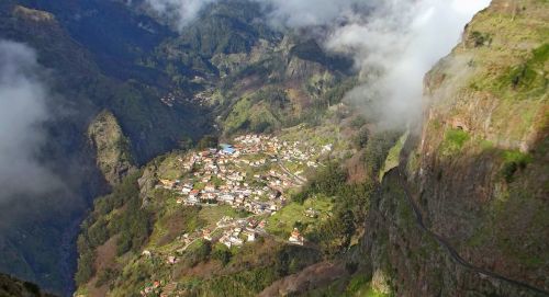 Madeira, Vienuolynų Slėnis, Kaimas, Kalnas, Kraštovaizdis, Panorama