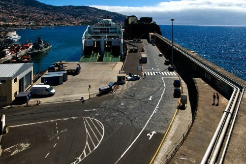Madeira, Funchal, Uostas, Laivas