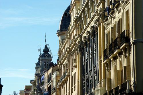 Madride, Per Didelis, Fasadai, Architektūra, Balkonai, Arcages, Pastatas
