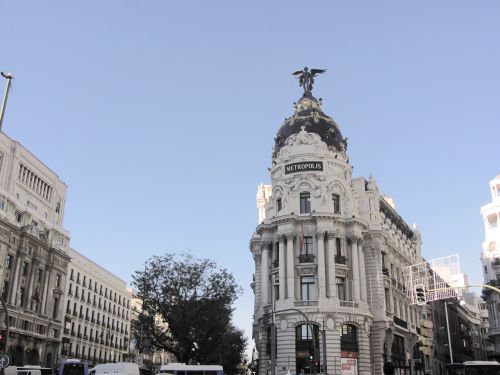 Madride, Ispanija, Miestas, Kapitalas, Ispanijos Pastatas, Miesto Kraštovaizdis, Fasadas, Turizmas