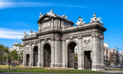 Madride, Paminklas, Puerta De Alcalá, Architektūra, Ispanija, Durys, Turizmas, Madride Centras, Ispanų Madridas, Miesto
