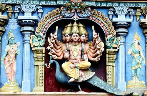 Madurajus, Meenakshi Ammano Šventykla, Apkrova Muruge, Dievybė, Kovil, Skulptūra, Religija, Hindu, Dievas