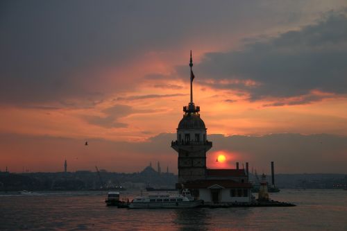 Mergaitės Bokštas Kiz Kulesi, Istanbulas, Kraštovaizdis