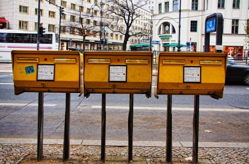 Pašto Dėžutę, Kelias, Miestas, Berlynas, Gatvės Scenos