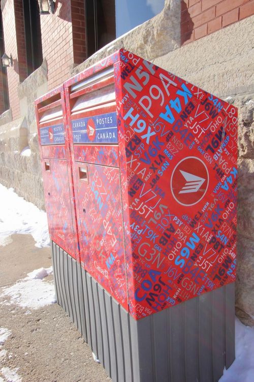 Pašto Dėžutę,  Kanada,  Kanados Postas,  Paštas,  Žiema,  Paštas,  Pranešimas,  Laiškas