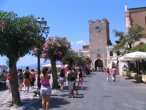 Pagrindinė Plazona Taormina, Sicilija, Italy