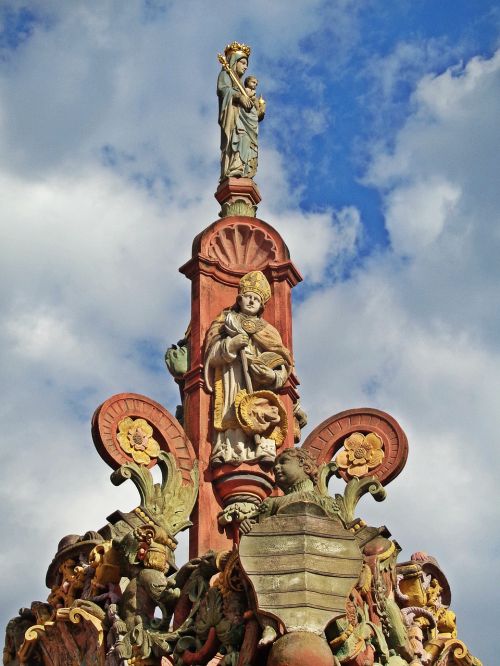 Mainz, Vokietija, Figūra, Religija, Skulptūra, Paminklas