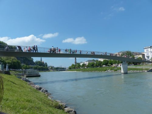 Makartsteg, Tiltas, Pėsčiųjų Tiltas, Dviračių Tiltas, Salzach, Hans Makart, Salzburg, Austria