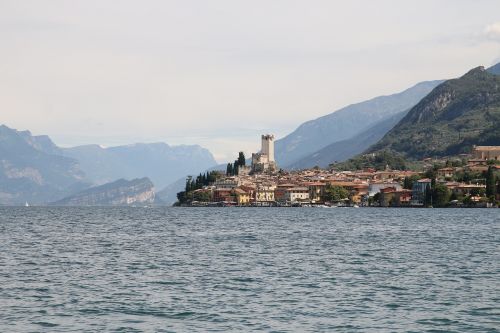 Malcesine, Garda, Italy, Šventė, Panorama, Ežeras, Vanduo, Perspektyva, Uosto Miestas, Geras Vaizdas