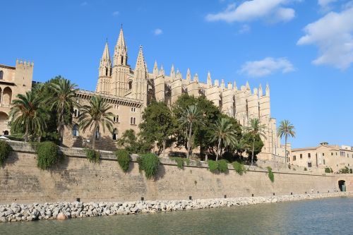 Maljorka, Palma, Palma De Maljorka, Katedra, Architektūra, Pastatas, Senamiestis, La Seu, Istoriškai, Istorinis Senamiestis, Orientyras, Turizmas, Centro, Bažnyčia, Fasadas, Miestas, Balearų Salos