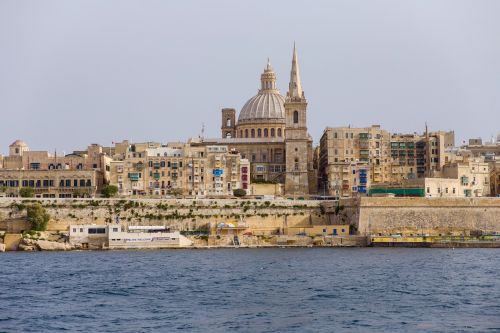Malta, Bažnyčia, Mūsų Motinos Karmelio Bazilika, Kelionė, Miestas, Valeta, Architektūra, Viduržemio Jūros, Istorinis, Senas, Orientyras, Uostas, Vaizdingas