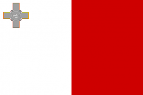Malta, Vėliava, Nacionalinis, Simbolis, Šalis, Tauta, Europa, Respublika, Nemokama Vektorinė Grafika