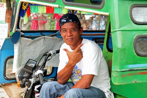 Vyras, Tuktuk, Filipinas, Vairuotojas, Tradicinis