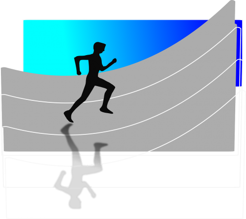Vyras, Bėgimas, Atletas, Olimpinės Žaidynės, Nemokama Vektorinė Grafika