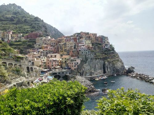 Manarola, Cinque Terre, Šventė, Jūra, Papludimys, Italy, Ispanų