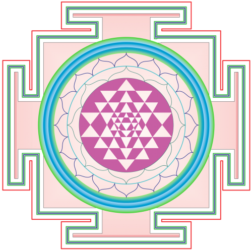 Mandala, Dizainas, Menai, Indijos, Nemokama Vektorinė Grafika