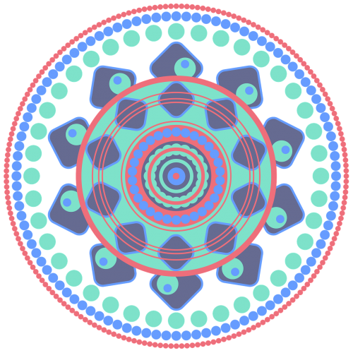 Mandala, Geometrinis, Dizainas, Modelis, Formos, Kaleidoskopas, Bohēma