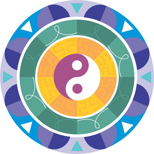 Mandala,  Ratas,  Dvasingumas,  Religija,  Yin,  Yang,  Lengva,  Mandala 2
