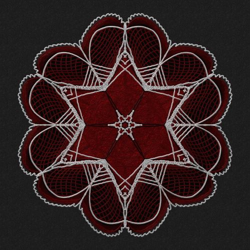 Mandala, Raudona, Ornamentas, Čakra, Kaleidoskopas, Filigranas, Dekoratyvinis