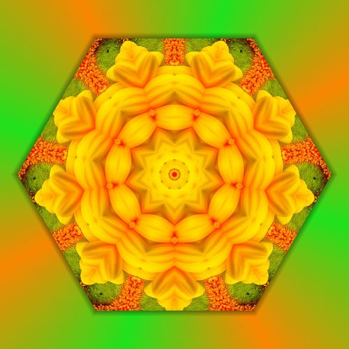 Mandala,  Scrapbooking,  Fonas,  Popierius,  Gėlės,  Oranžinė,  Geltona,  Žalias,  Mandala Gėlė (1)