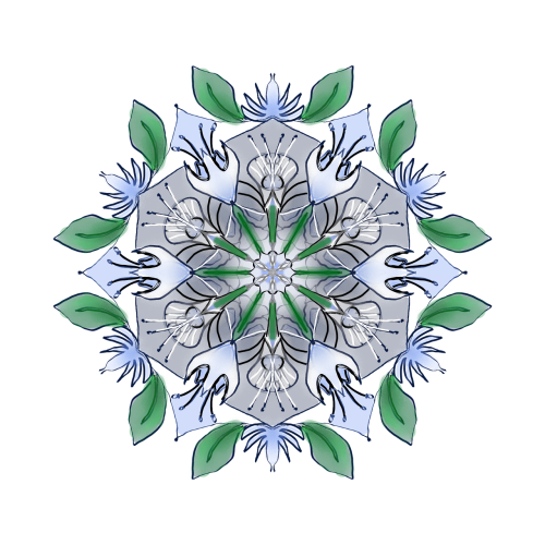 Mandala Gėlė, Simetrija, Pragaras, Mėlynas, Poilsis, Simbolinis, Mėgautis