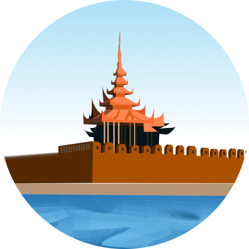 Mandalay Rūmai, Burmese, Grafinis Dizainas, Nemokama Vektorinė Grafika
