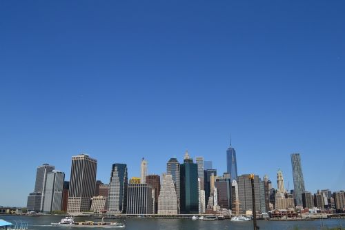 Manhatanas, Panorama, Kraštovaizdis, Niujorkas, Pastatai, Metropolis, Miestai, Horizontas