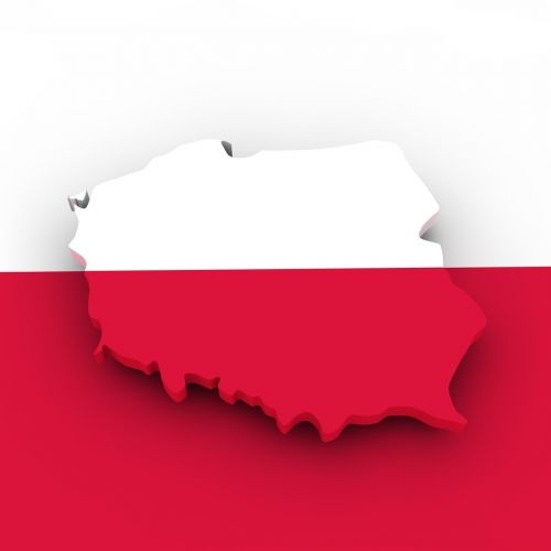 Žemėlapis, Lenkija, Vėliava, Sienos, Šalis, Amerikos Valstijos, Sausumos Sienos