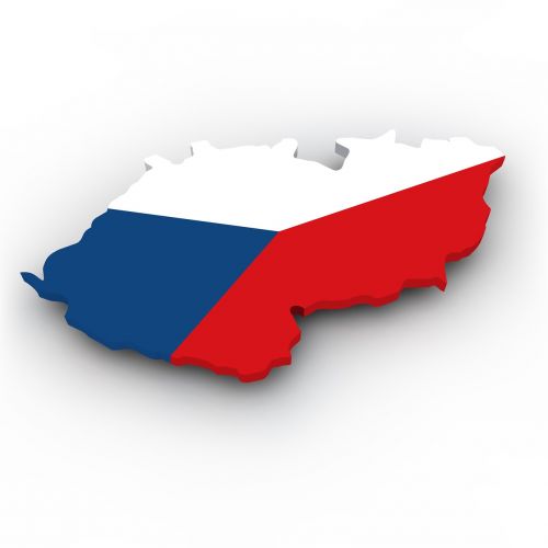 Žemėlapis, Čekijos Respublika, Vėliava, Sienos, Šalis, Amerikos Valstijos, Sausumos Sienos