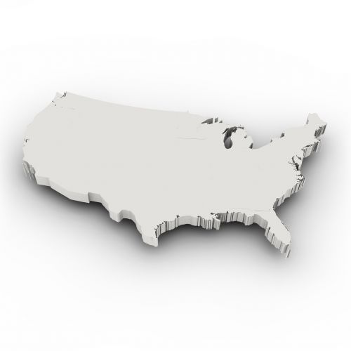 Žemėlapis, Usa, Sienos, Šalis, Amerikos Valstijos, Sausumos Sienos