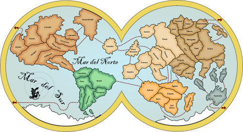 Žemėlapis, Žemė, Žemynai, Šalyse, Vandenynai, Navigacija, Nemokama Vektorinė Grafika