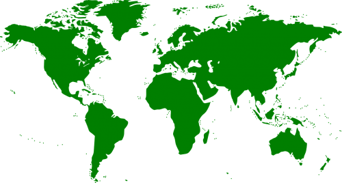 Žemėlapis, Pasaulis, Gaublys, Žemė, Planeta, Žemynai, Žalias, Nemokama Vektorinė Grafika