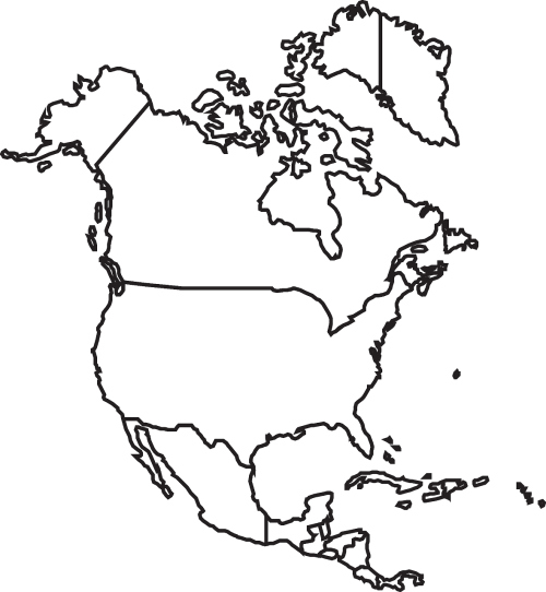 Žemėlapis, Šiaurė, Amerikietis, Kanada, Usa, Meksika, United, Valstijos, Nemokama Vektorinė Grafika