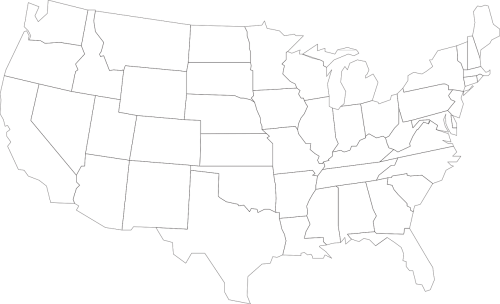 Žemėlapis, Usa, United, Valstijos, Amerikietis, Geografija, Kartografija, Politinis, Nemokama Vektorinė Grafika