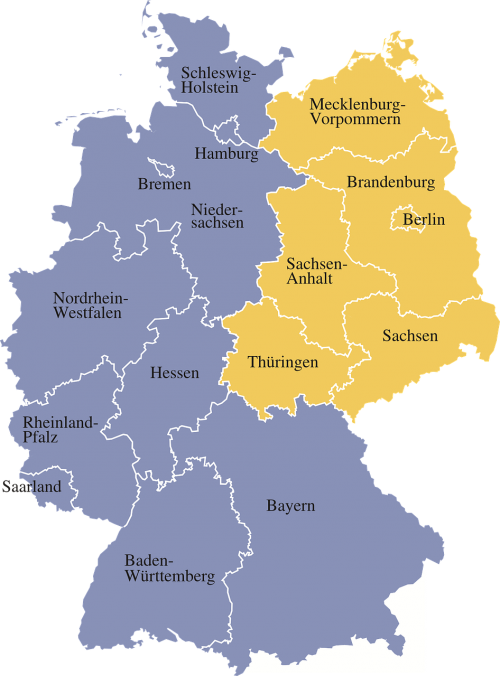 Žemėlapis, Vokietija, Regionai, Vokietijos Žemėlapis, Nemokama Vektorinė Grafika