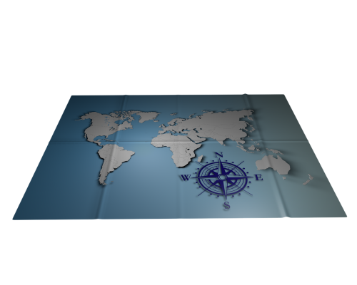 Pasaulio Žemėlapis, Sugadintas Žemėlapis, Mėlynas, Pagrindiniai Taškai, Šalyse, Šalis