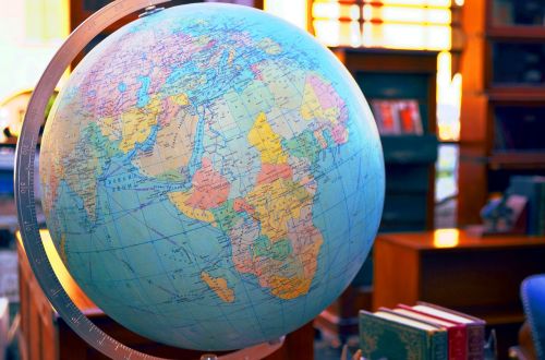 Pasaulio Žemėlapis, Antikvariniai Daiktai, Pasaulis, Blusų Rinka