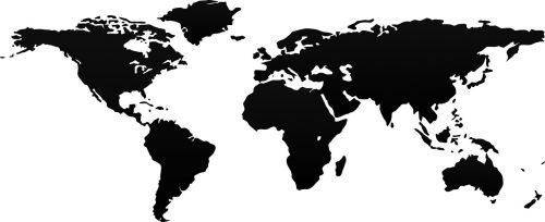 Pasaulio Žemėlapis,  Žemė,  Pasaulis,  Žemėlapis,  Gaublys,  Grafika,  Vektorius,  Piešimas,  Juoda