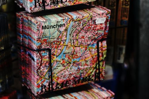 Žemėlapiai, Munich, Vokietija, Turizmas, Turistai, Informacija, Kryptys