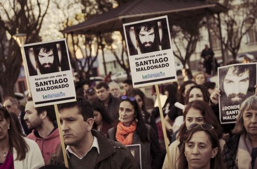 Kovas, Protestas, Santiago, Maldonado, Žmonės, Reklama, Politika, Gatvė, Mapuche
