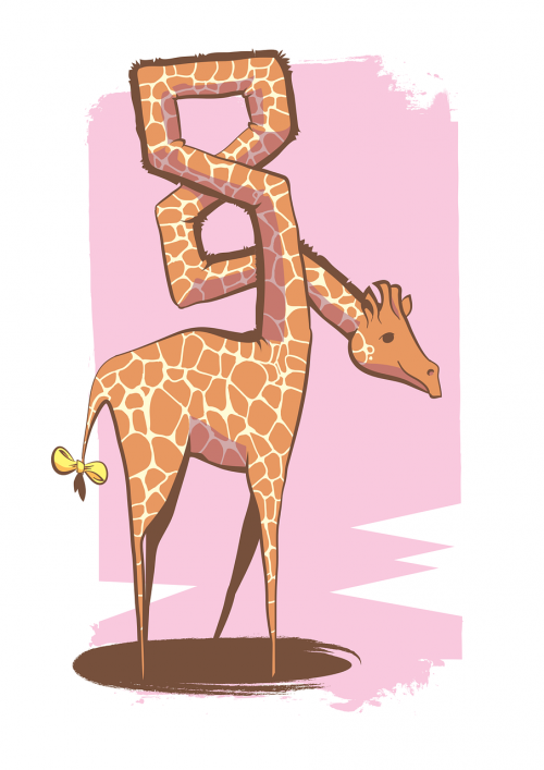 Kovo 8 D .,  Žirafa,  Dizainui,  Šventė,  Gyvūnas,  Romantika,  Nemokama Vektorinė Grafika,  Be Honoraro Mokesčio