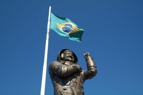 Marcos Pontai, Astronautas, Brazilijos, Statula, Brazilija, Bauru