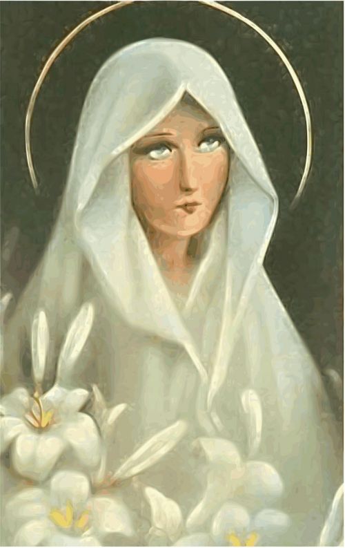 Marija, Santa, Pirmoji, Mūsų Ponia, Jėzaus Motina, Lelijos, Šventumas