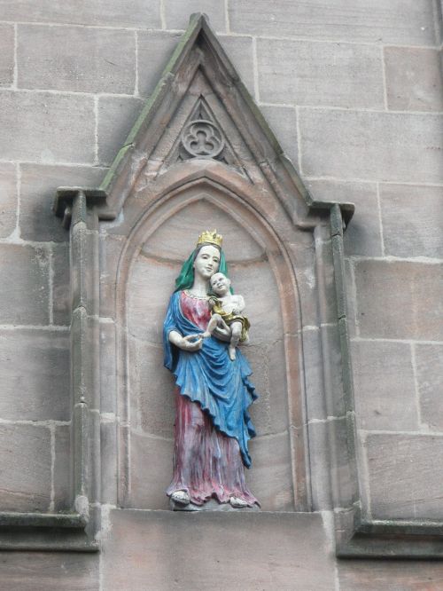 Marija, Statula, Jėzus, Vaikas, Madonna, Dievo Motina, Skulptūra, Krikščionybė, Religija, Krikščionis