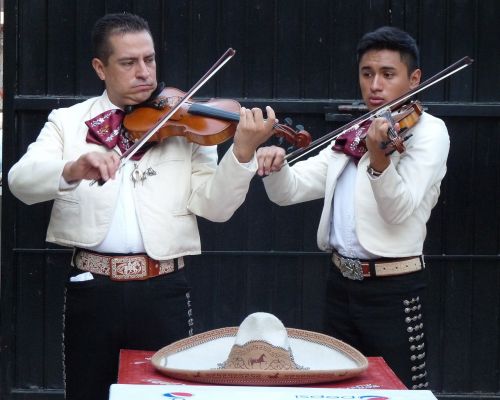 Mariachis, Muzikantai, Meksika, Smuikai, Skrybėlę